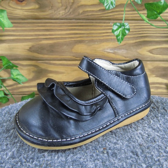 Other - Laniecakes Girls Mary Jane  Sz‎ T 8 Medium Black Synthetic Hook & Loop